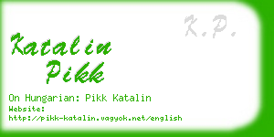 katalin pikk business card